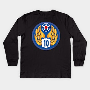 AAC - 10th Air Force wo Txt Kids Long Sleeve T-Shirt